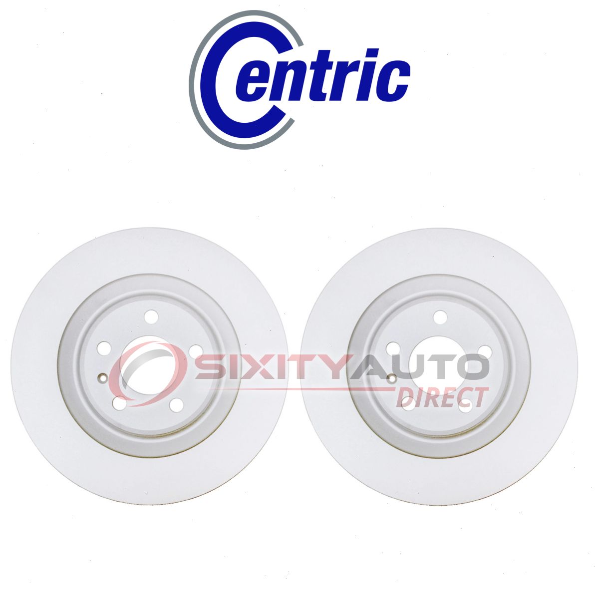 2 pc Centric GCX Rear Disc Brake Rotor for 2013-2021 Audi Q5 2.0L 3.0L L4 V6 we
