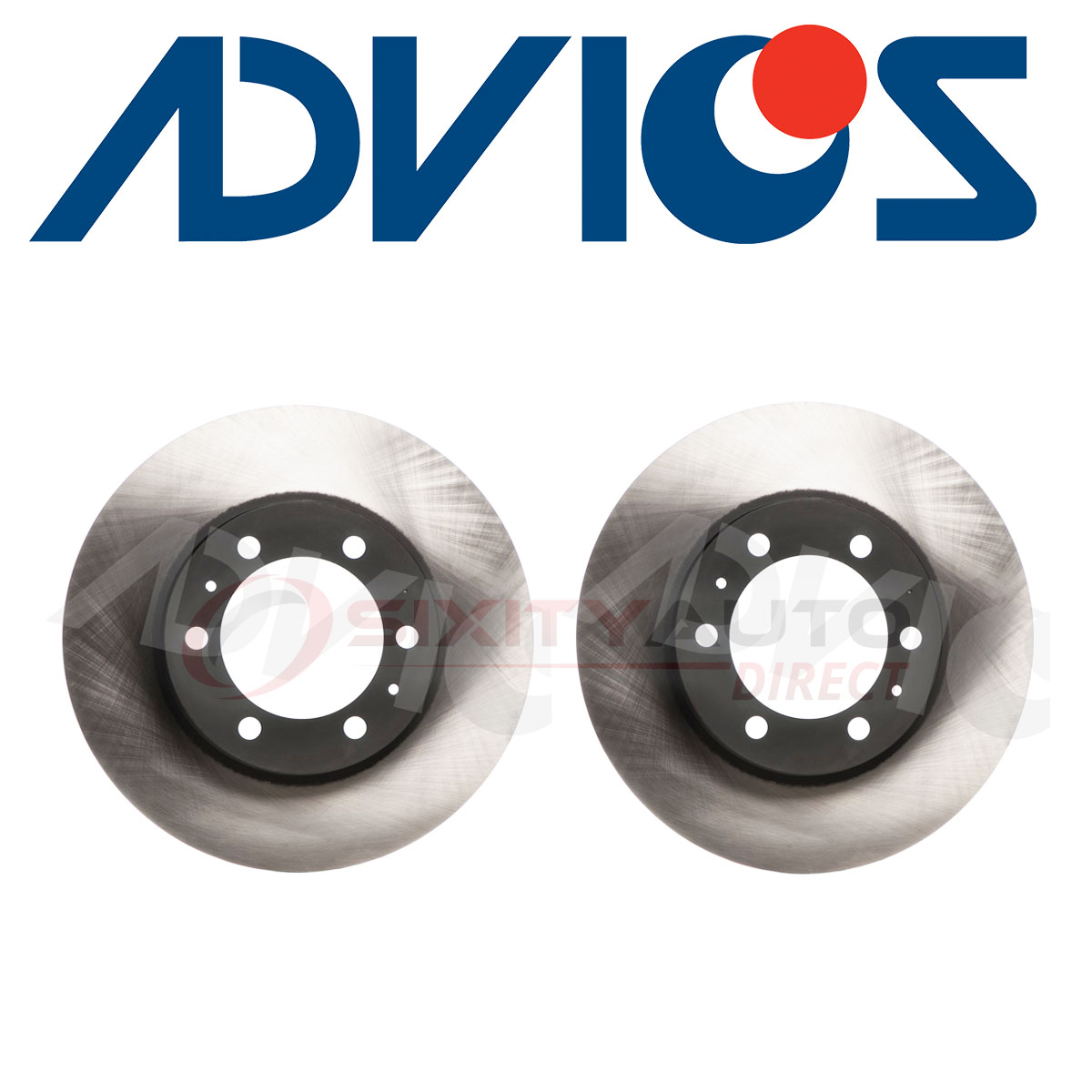 2 pc ADVICS Front Disc Brake Rotor for 2005-2023 Toyota Tacoma – Braking fo