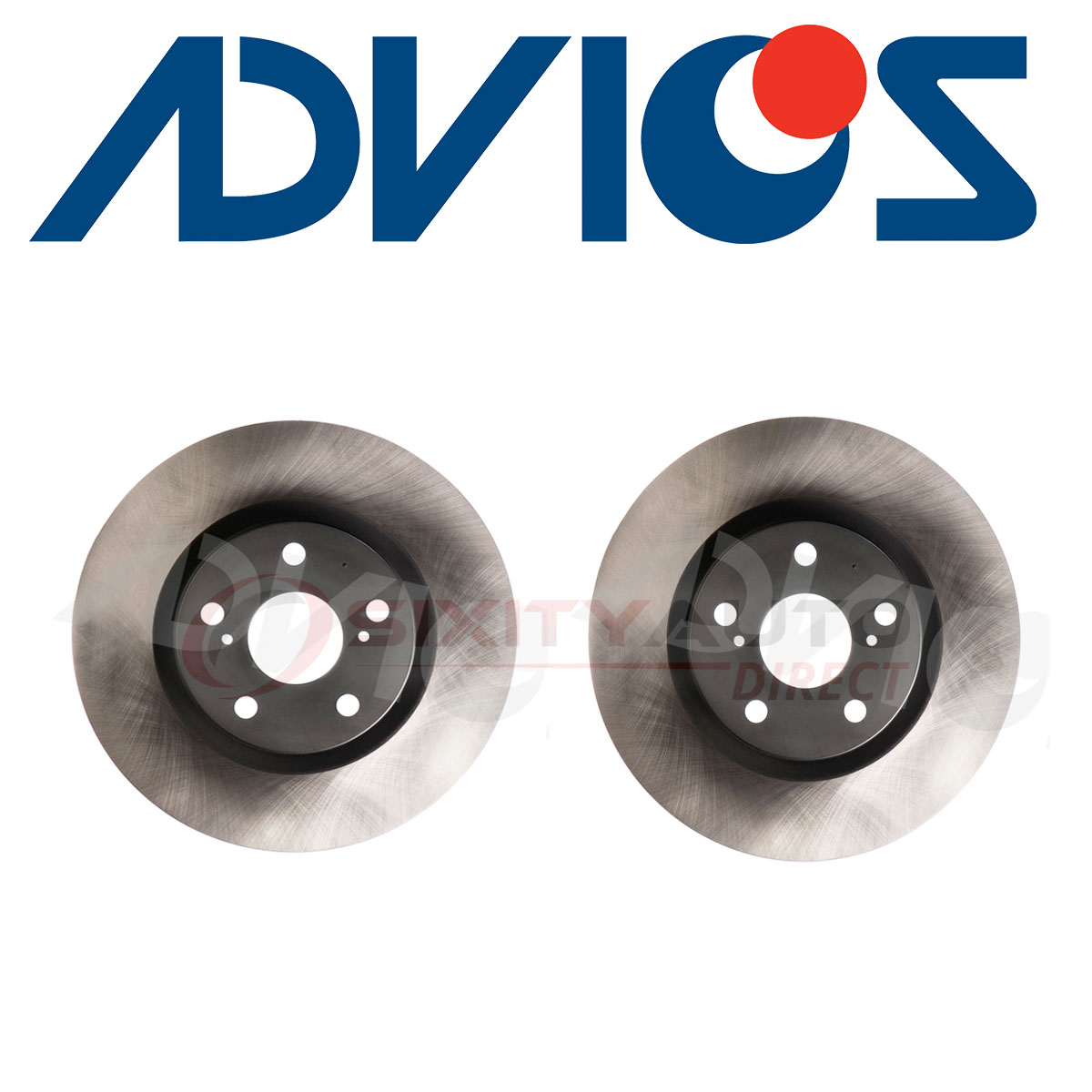 2 pc ADVICS Front Disc Brake Rotor for 2006-2018 Toyota RAV4 2.4L 2.5L 3.5L zz